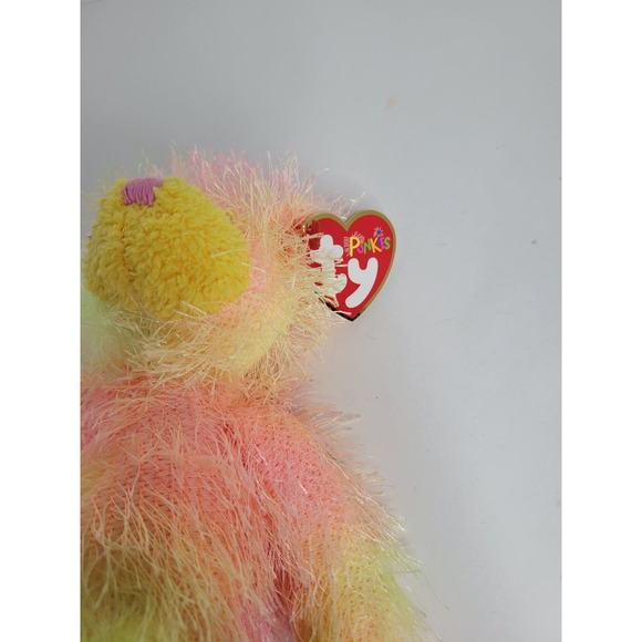 NWT 2002 TY Punkies Collection Sherbet Colored- Rainbow Bear Pink Yellow Orange - Picture 5 of 9